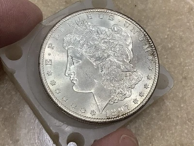 1897 S Morgan Silver Dollar *Retired Dealer, Old Stock* Nice1, Don’t Miss - Image 1 of 4