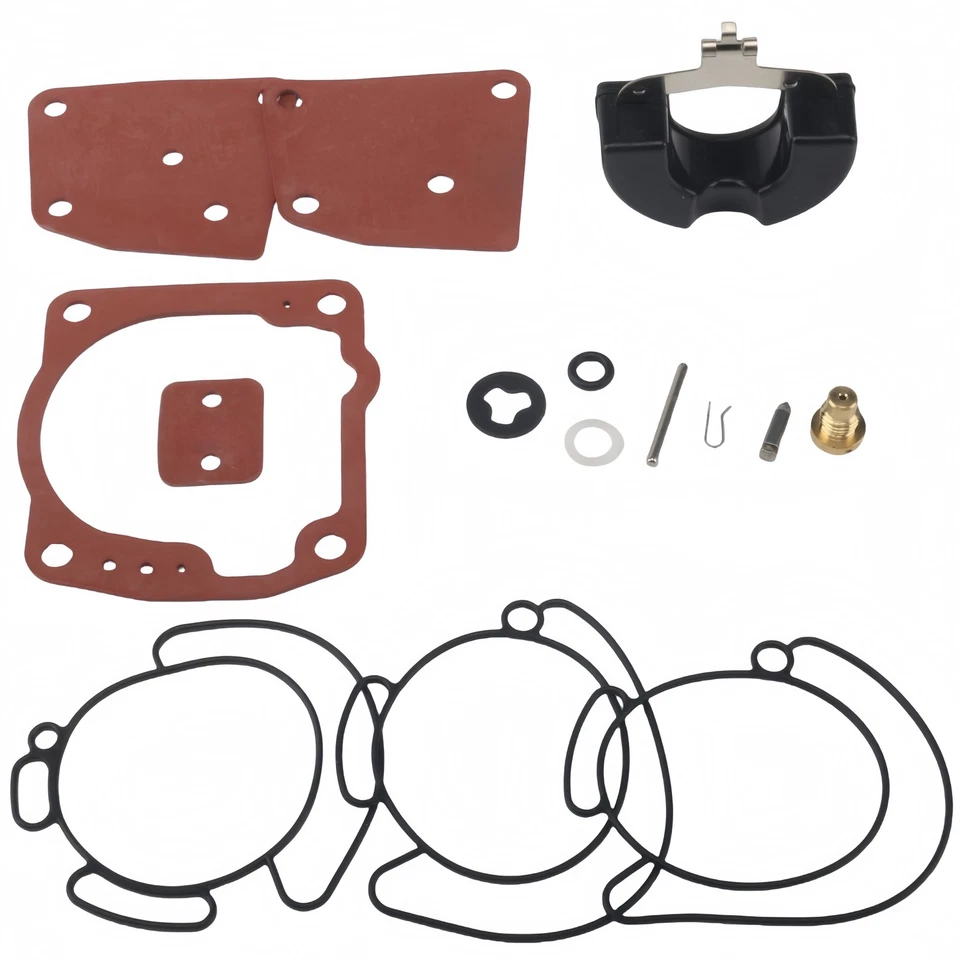 Kit de carburador fueraborda con flotador para motor Evinrude Johnson 90 115 150 175 HP Foto 1 de 4