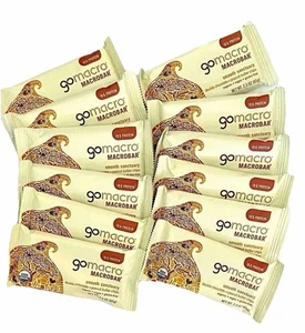 GoMacro Double Chocolate +Peanut Butter Chip MACROBAR Case/12 Bars 2.3oz EX1/26 - Picture 1 of 8