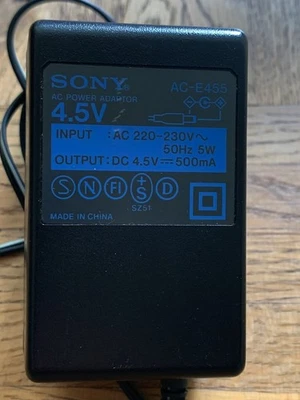 SONY AC-E455 Netzteil Netzgerät 4,5 V / 500 mA - Bild 1 von 3