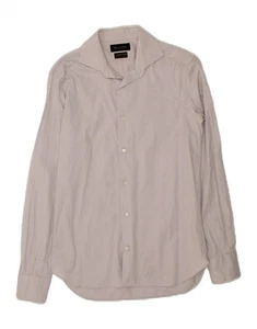 MASSIMO DUTTI Mens Shirt Size 38 Medium Grey Cotton AL08 - Picture 1 of 3