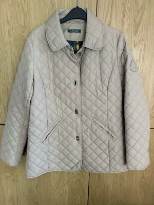 Lauren Ralph Lauren Quilted Diamond Jacket Womens Medium Metal Clasps LRL - Image 1 of 4