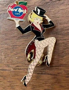 Hard Rock Cafe pin New York 4th Annual Pin Fest Cabaret Girl Broadway girl Apple - Picture 1 of 2