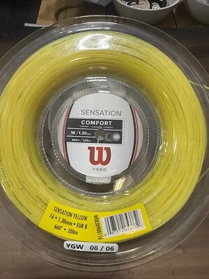 Nuevo Multifilamento Wilson Sensation 16g. Carrete 200M. Color amarillo. Foto 1 de 2