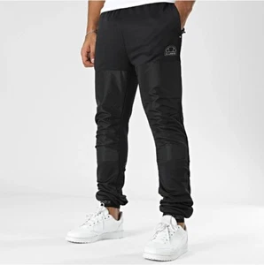 Ellesse Mens Joggers Tracksuit Pants Sopranzi Cargo Pants Gym Jogging Black Grey - Picture 1 of 14