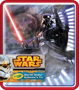 Crayola Crayons Star Wars Darth Vader Collectible Tin Republic - Picture 1 of 6