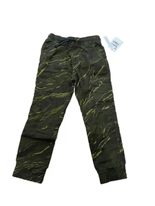 NWT Nordstrom Olive River Stripe Pants Boys Size 4 - Picture 1 of 3