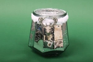 Lantern "stripes" with deer lanterns decoration table decoration Christmas - Picture 1 of 1