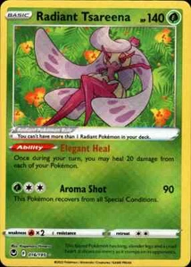 Radiant Tsareena - 016/195 - Holo Rare Silver Tempest Pokémon Card - NM/M! - Picture 1 of 1