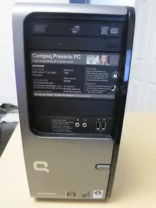 VINTAGE Compaq Presario SR5605F AMD Athlon 64 Windows Vista *TESTED* ALL STOCK - Picture 1 of 7