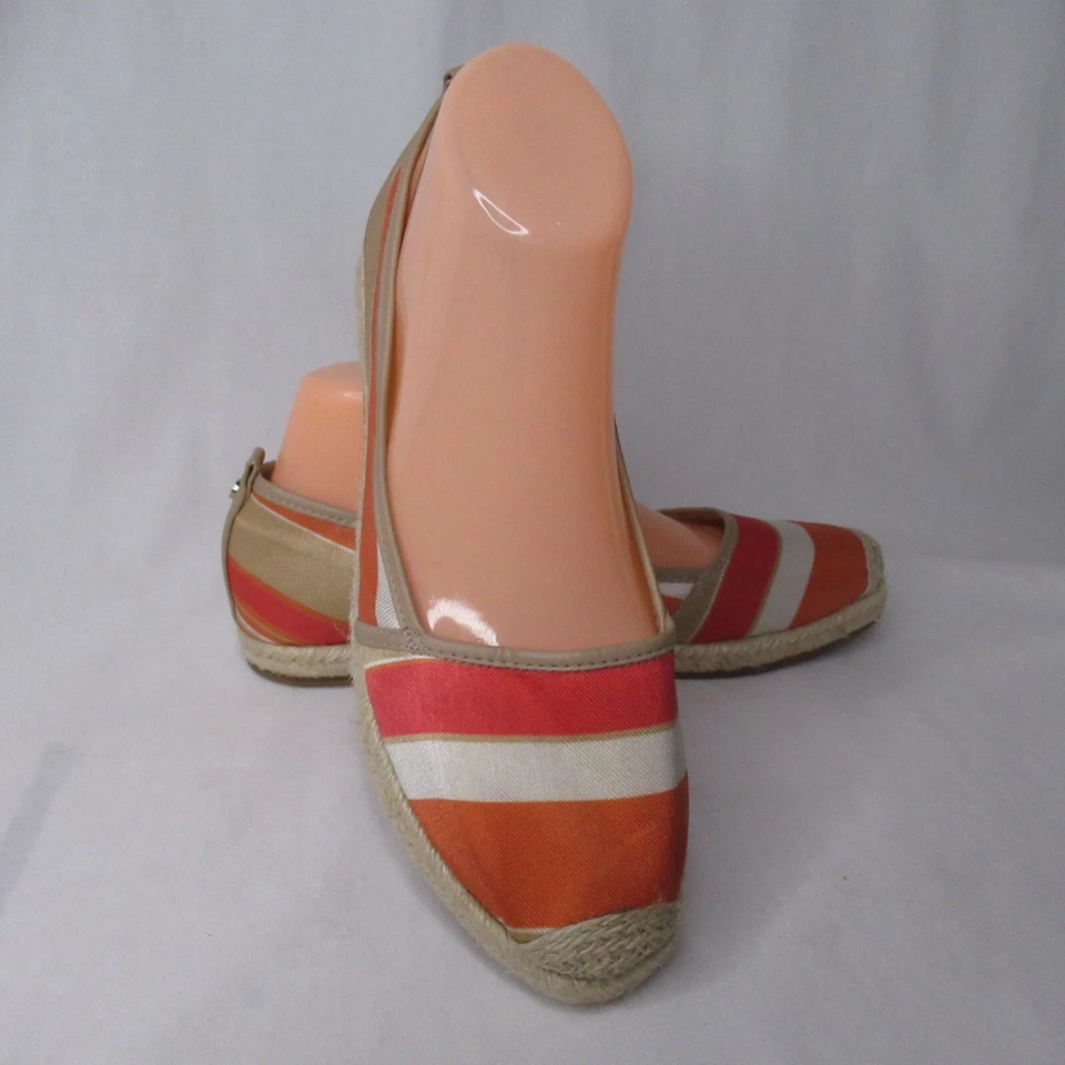 Antonio Melani Striped Espadrilles Teegan 8 M Orange Teegan - Image 1 of 4