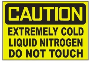 Caution Extremely Cold Liquid Nitrogen Sticker Safety Decal Sign D723 - Picture 1 of 1