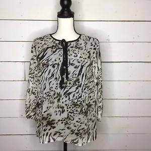 Camicetta Calvin Klein manica tre quarti stampata contadina donna XS nuova - Foto 1 di 7