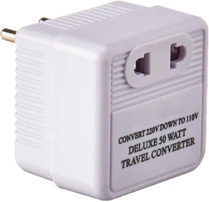 50 Watt Step Down Converter - International Travel Converter - 220-240 V to 110- - Picture 1 of 2