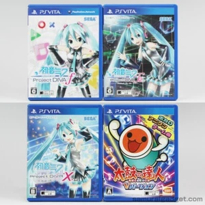 Hatsune Miku Project Diva f + 2nd + X & Taiko no Tatsujin V Drum Master PS VITA - Picture 1 of 24