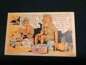"Jumpin' Jehosifat But My Dogs Are Barkin'" 1941 Postcard USA-18 Curt Teich 1BH3 - Picture 1 of 5