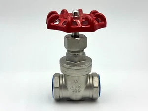 3/4" NPT Stainless Steel Shut Off Gate Valve 200 WOG - Picture 1 of 4