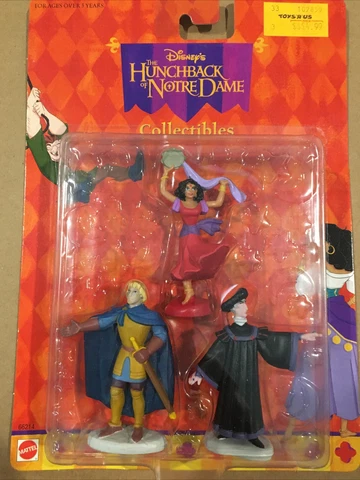 MATTEL DISNEY HUNCHBACK Notre Dame Action Figure #66214 ESMERALDA FROLLO PHOEBUS Cover