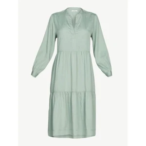 Free Assembly Women's Swing Shirtdress with Long Sleeves Size M Green --H5-- - Picture 1 of 5