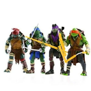 4 figuras de acción TMNT de la colección clásica de las Tortugas Ninja de películas de Teenage Mutant Ninja - Imagen 1 de 9