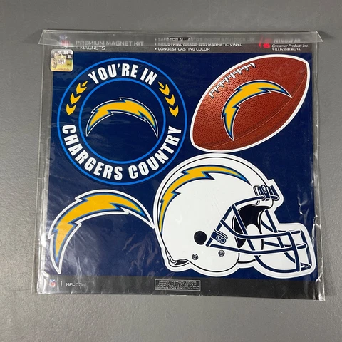 Los Angeles Chargers Premium Magnet Kit 4 Magnets NFL Football Industrial Grade Cover