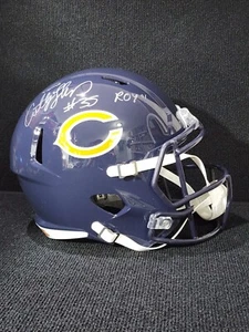 ANTHONY THOMAS A-TRAIN Signed Chicago Bears Insc ROY 01  Full Helmet SCHWARTZ  - Picture 1 of 7