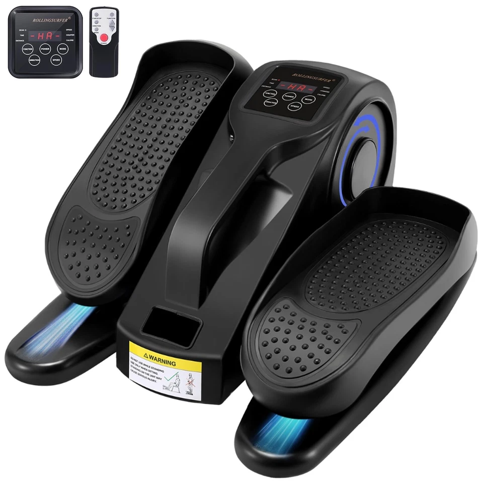 Under Desk Elliptical Machine, Adjustable Speeds Elliptical Trainer with Remo... - Image 1 of 4