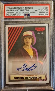 Gaten Matarazzo Dustin Henderson 2020 Topps Stranger Things *10/10 "PSA 10 Auto - Picture 1 of 1
