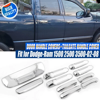 Cubierta de puerta trasera cromada para Dodge Ram 1500 2002-2007 Liberty 2002-2008 Foto 1 de 4