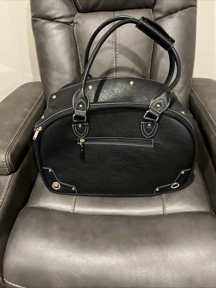 PetsHome Porta Perros, Porta Mascotas, Plegable Impermeable Cuero PU Premium -Pequeño Foto 1 de 4