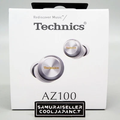Technics EAH-AZ100 Wireless Earphones Magnetic Fluid Driver Bluetooth Silver NEW - Image 1 of 4
