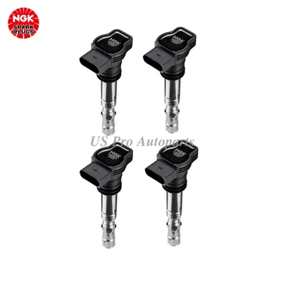 4 pcs OEM NGK Ignition Coils For VW Golf 2001-2006 Beetle Jetta 2001-2005 1.8T - Image 1 of 4