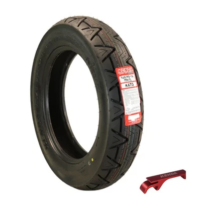 Kenda Kruz K673 140/90-16 77H Rear Motorcycle Tire -  with Kenda Keychain - Image 1 of 4