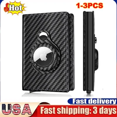 Slim Carbon Fiber Bifold Wallet – RFID Blocking, Money Clip, Stylish & Secure - Image 1 of 4