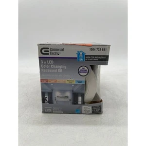 Commercial Electric Slim 3 in Slim LED Color Changing Directional Recessed Kit - Bild 1 von 6