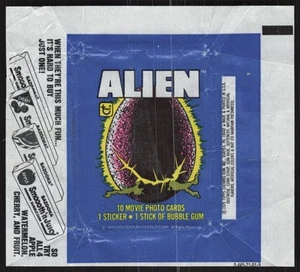 1979 Topps Alien Opened Wax Pack Wrapper BB377 - Picture 1 of 2
