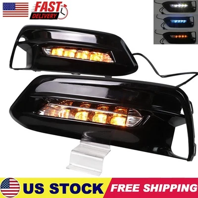 3 Color LED DRL for Honda Accord 2018 2019 2020 Daytime Running Light w/ Turn Foto 1 de 4