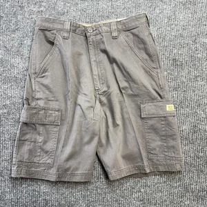 Wrangler Cargo Shorts Mens 32 Gray Relaxed Loose Fit Twill Utility Casual NEW - Picture 1 of 10