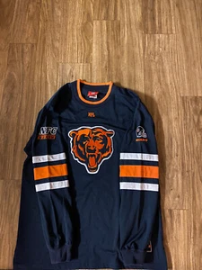 Chicago BEARS Long Sleeve Shirt Embroidery Patches. Vintage NFL Red Tag 80’s 90’ - Picture 1 of 6