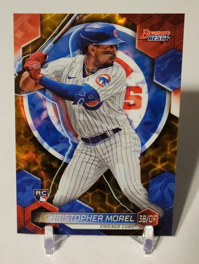 2023 Bowman's Best Christopher Morel SSP Rookie Gold Lava Refractor /75 Cubs