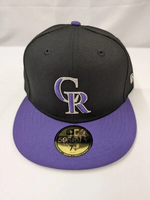 New Era 59FIFTY Cool Base Colorado Rockies ALT 2Tone Fitted Sz 7 1/8 Hat Cap - Image 1 of 4
