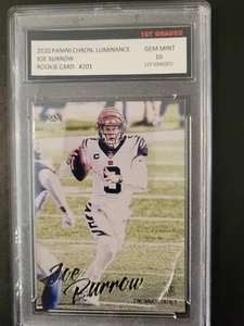 2020 Panini Chronicles - Luminance Update Rookies Pink #201 Joe Burrow (RC) - Picture 1 of 2