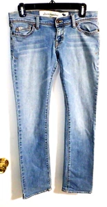 Abercrombie Maddy Jeans Girls Size 16 Slim Stretch Straight Leg + Cutoff Shorts - Picture 1 of 17