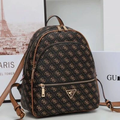 Guess Womens Fashion Printing Casual Large Capacity Backpack Backpack Handbag - Image 1 of 4