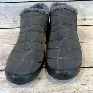 NWOT Ankle Snow Boots Fur Lining Thickening Slip On Winter Shoes Medium 9-10 - Picture 1 of 4