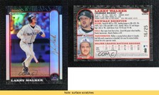 1999 Bowman Chrome Gold Refractor /25 Larry Walker #31 HOF