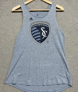 ADIDAS Women's Large Kansas City Sporting Sleeveless Tank Top Shirt - Picture 1 of 6