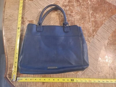 Bolso Bandolera Danielle Nicole Cubo / Cartera Cuero Azul #S85 *  Foto 1 de 3