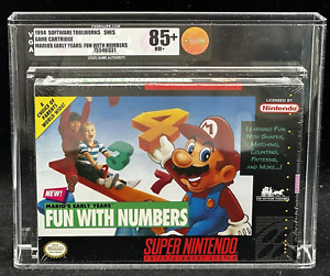 Mario's Early Years Fun With Numbers Super Nintendo SNES Sealed New VGA 85+