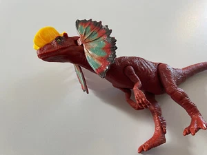 Jurassic Park World Fallen Mattel Dilophosaurus Exclusive Red Figure 2018 - Picture 1 of 5